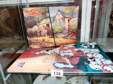 2 vintage jigsaw puzzles