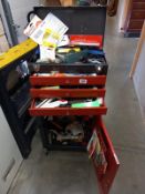 A mobile tool box with tools, COLLECT ONLY.