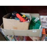A large lot of mainly die cast cars, cannons etc., including Hot Wheels, Matchbox etc.,