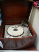 An old record player.