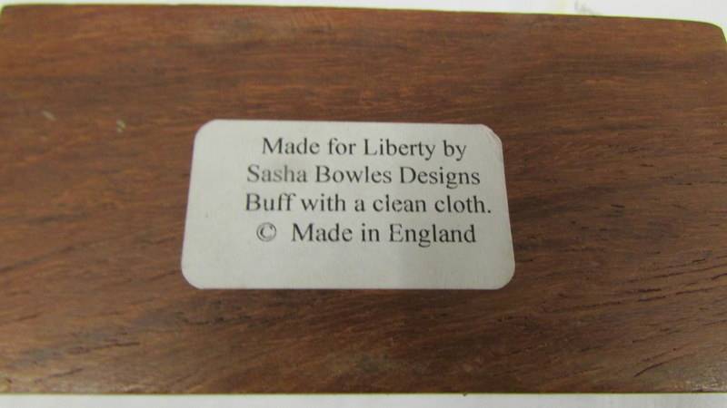 A pewter topped box made for Liberty, 10 x 5 x 4.5cm. - Image 3 of 3