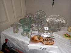 A good lot of glass items