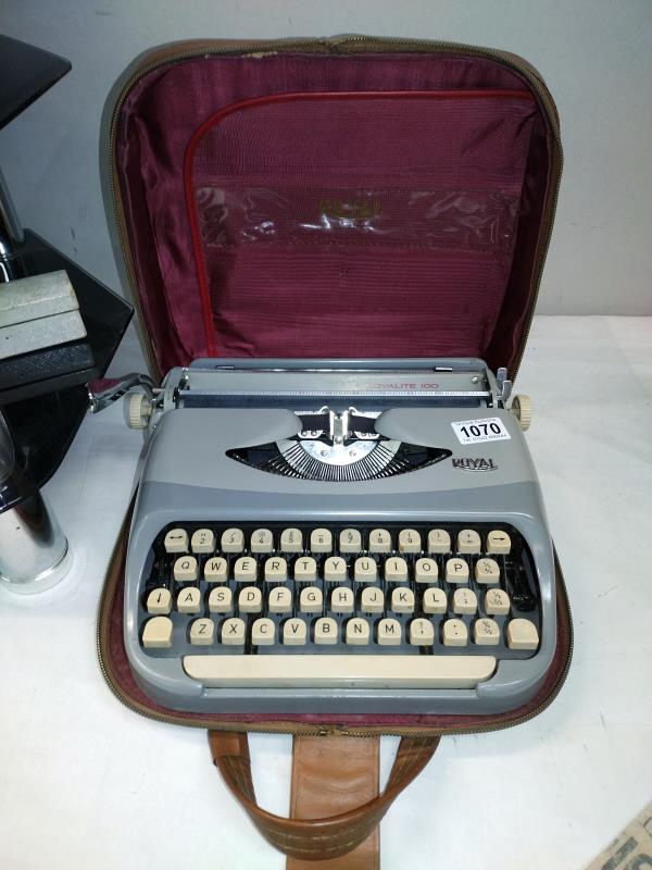 A Royalite typewriter