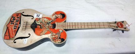 A vintage 1960's 'The Trad Jazz Special' child's toy guitar by Selcol, England a/f