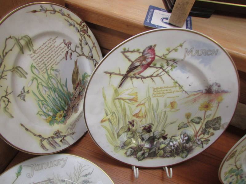 Six collector's months of the year plates (Jan-June) and a Forth Bridge plate. - Image 2 of 4