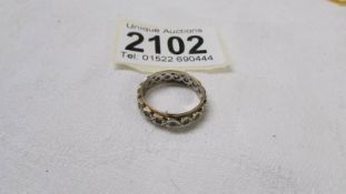 A 9ct gold eternity ring, size M. 2.9 grams.