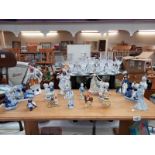 A selection of porcelain & other figurines