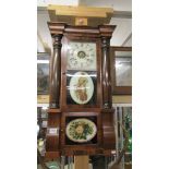 A 19th century wall clock, COLLECT ONLY.