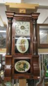 A 19th century wall clock, COLLECT ONLY.