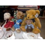 A quantity of Teddy Bears including Colour box