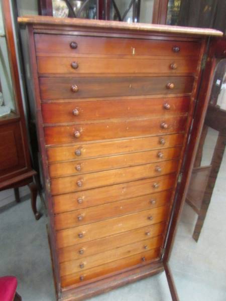 A Victorian mahogany collector's cabinet, COLLECT ONLY. - Image 2 of 2