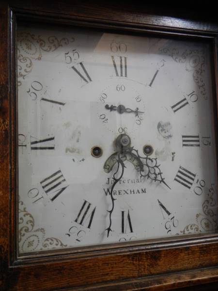 A 19th century John Fernal Wrexham 8 daty lon case clock, pendulum needs attention, with weights, - Image 2 of 5