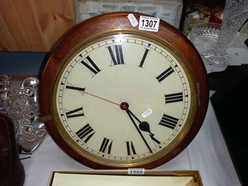 A vintage style Quartz wall clock with 30cm face