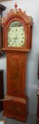 A red lacquered Grandfather clock. COLLECT ONLY.