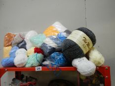 A quantity of knitting wool.