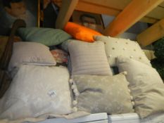 A large lot of assorted cushions. COLLECT ONLY.
