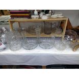A good selection of glass including fruit bowls, vases etc
