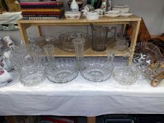 A good selection of glass including fruit bowls, vases etc
