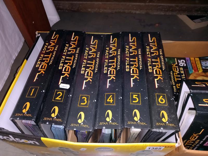 Approximately 9 volumes of Star Trek fact file magazines (in 2 boxes) COLLECT ONLY - Image 2 of 3