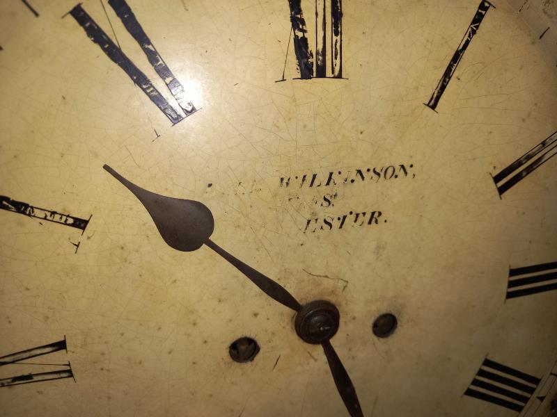 A mahogany wall clock, A/F COLLECT ONLY. - Image 8 of 11