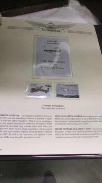 Two albums of coin covers - Queen Elizabeth II diamond wedding collection and Aviation Heritage. - Image 3 of 5