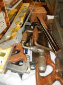 A quantity of old woodworking and other tools. COLLECT ONLY.