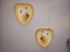 A lovely pair of vintage hanging plates