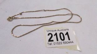 A 9ct gold neck chain, 3.3 grams.