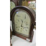 A mahogany 8 day bracket clock. In working order.