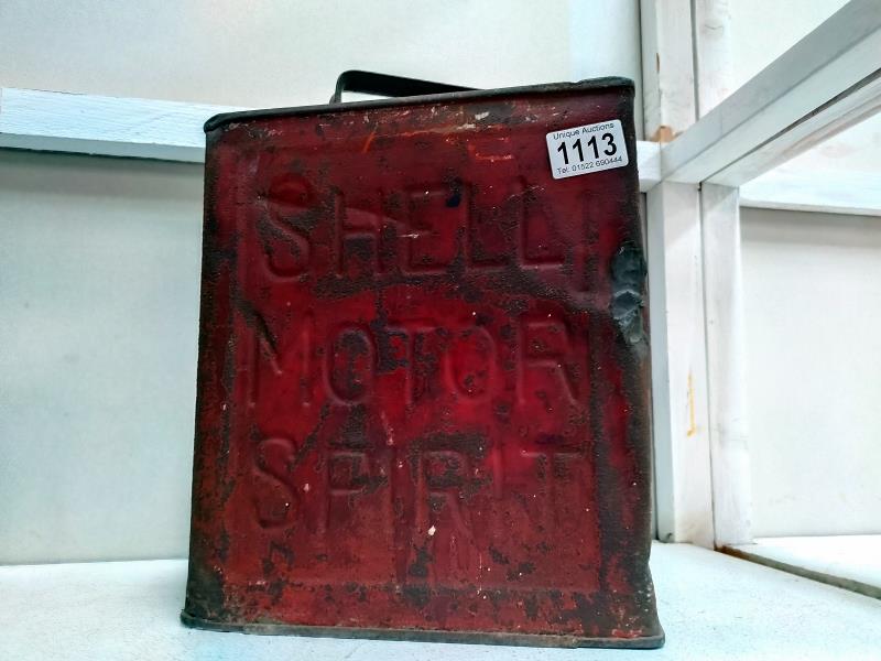 A 1930's/40's Shell petrol can