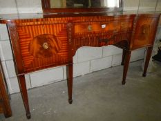 A Sheraton style mahogany sideboard, COLLECT ONLY.