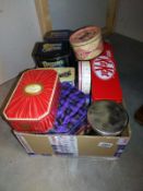 A quantity of vintage and other tins