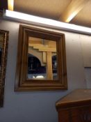 A pine framed mirror 47cm x 57cm COLLECT ONLY