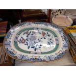 A large Victorian meat platter 51cm x 41cm