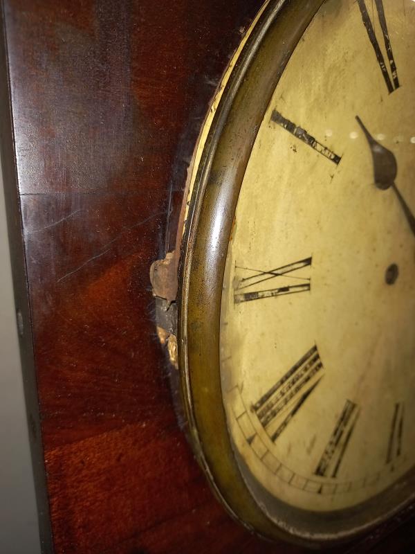 A mahogany wall clock, A/F COLLECT ONLY. - Image 7 of 11