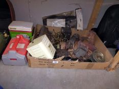 A quantity of vintage electrical items and parts, including Walter ozonizer (untested, collect