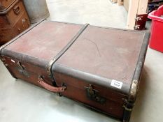 A good brass/wood bound travelling trunk