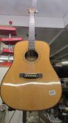 A Kimbara acoustic guitar in Hislop hard case. COLLECT ONLY.