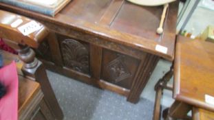 A good quality oak blanket box. COLLECT ONLY.