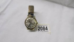 An old Sekonda Auto Date Deluxe 29 jewel shockproof gents wrist watch in working order.