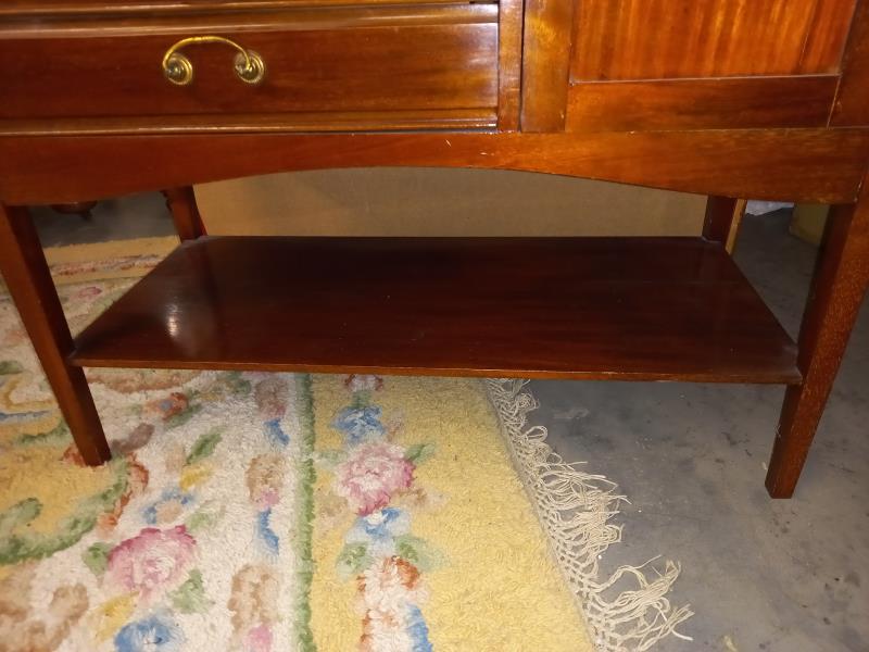 An unusual mahogany music cabinet with five drawers and single door. COLLECT ONLY. - Image 5 of 5