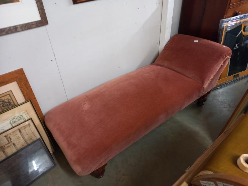 An upholstered day bed. COLLECT ONLY,