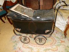 An early 20th-century pram, COLLECT ONLY.