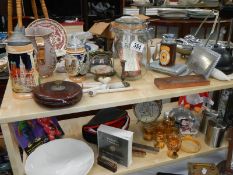 A mixed lot of household items including kilner jar, COLLECT ONLY.