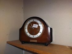 A dedicated British Railways 45 year service oak mantle clock