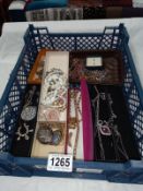 A mixed lot of costume necklaces & pendants