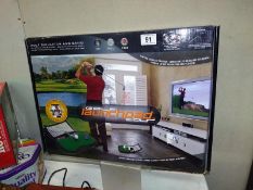A sealed boxed golf launchpad tour. Golf simulator and game for PC and Mac and PS3