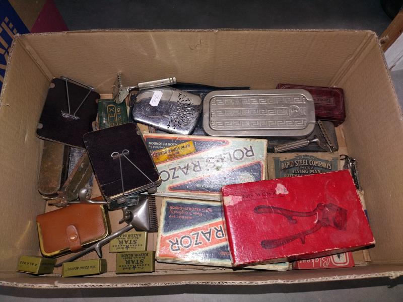 A box of mixed items including Rolls razors - Image 2 of 2