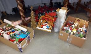 A mixed lot of Christmas decorations, COLLECT ONLY.