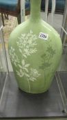 A contemporary flask style ceramic vase 56 cm tall.